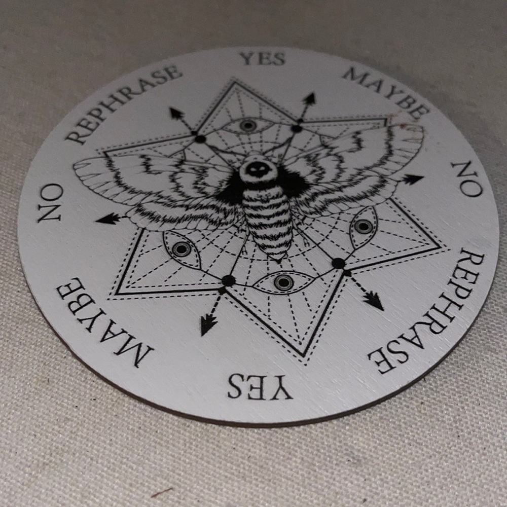 Pendulum board yin yang black and white metaphysical gift #5